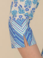 Aramya Straight Soft Cotton Floral Print Women's Kurta - White | Grocsy