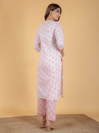 Aramya Straight Soft Cotton Geometric Print Women's Kurta - Orange | Grocsy