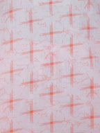 Aramya Straight Soft Cotton Geometric Print Women's Kurta Set - Orange | Grocsy
