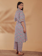 Aramya Straight Soft Cotton Floral Print Women's Kurta - Multicolor | Grocsy