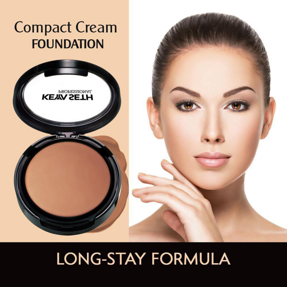Keya Seth Aromatherapy Professional Compact Cream Foundation - Shade 7 | Grocsy