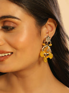 Nuyug Amber Glory Ethnic Earrings & Maang Tikka Set | Grocsy