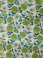 Aramya Straight Soft Cotton Floral Print Women's Kurta - Green | Grocsy