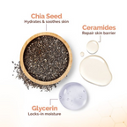 Mamaearth Chia Oil-Free Face Wash with Chia Seed & Ceramides for Normal to Oily Skin | Grocsy