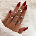 Silver-Plated Alloy Stylish Contemporary Stackable Ring - The Pari | Grocsy
