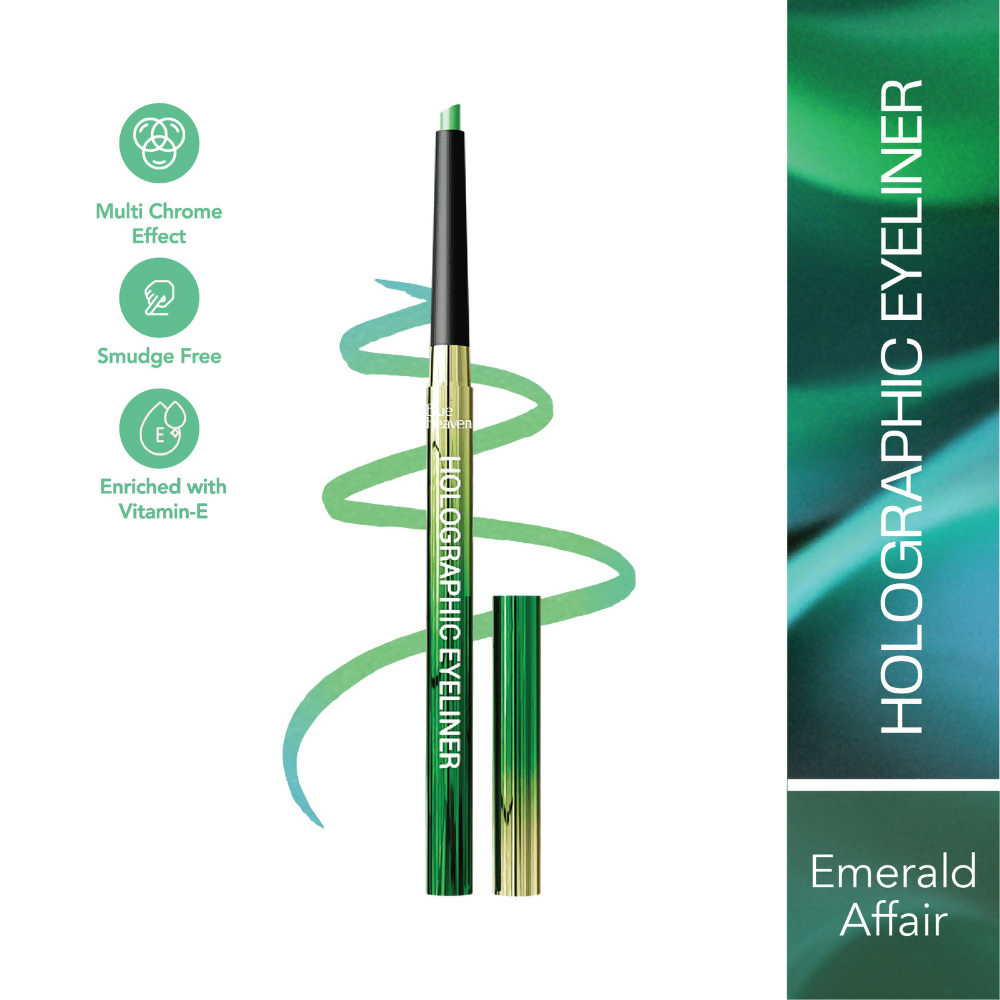 Blue Heaven Holographic, Smudge Proof & Waterproof Eyeliner - Emerald Affair | Grocsy