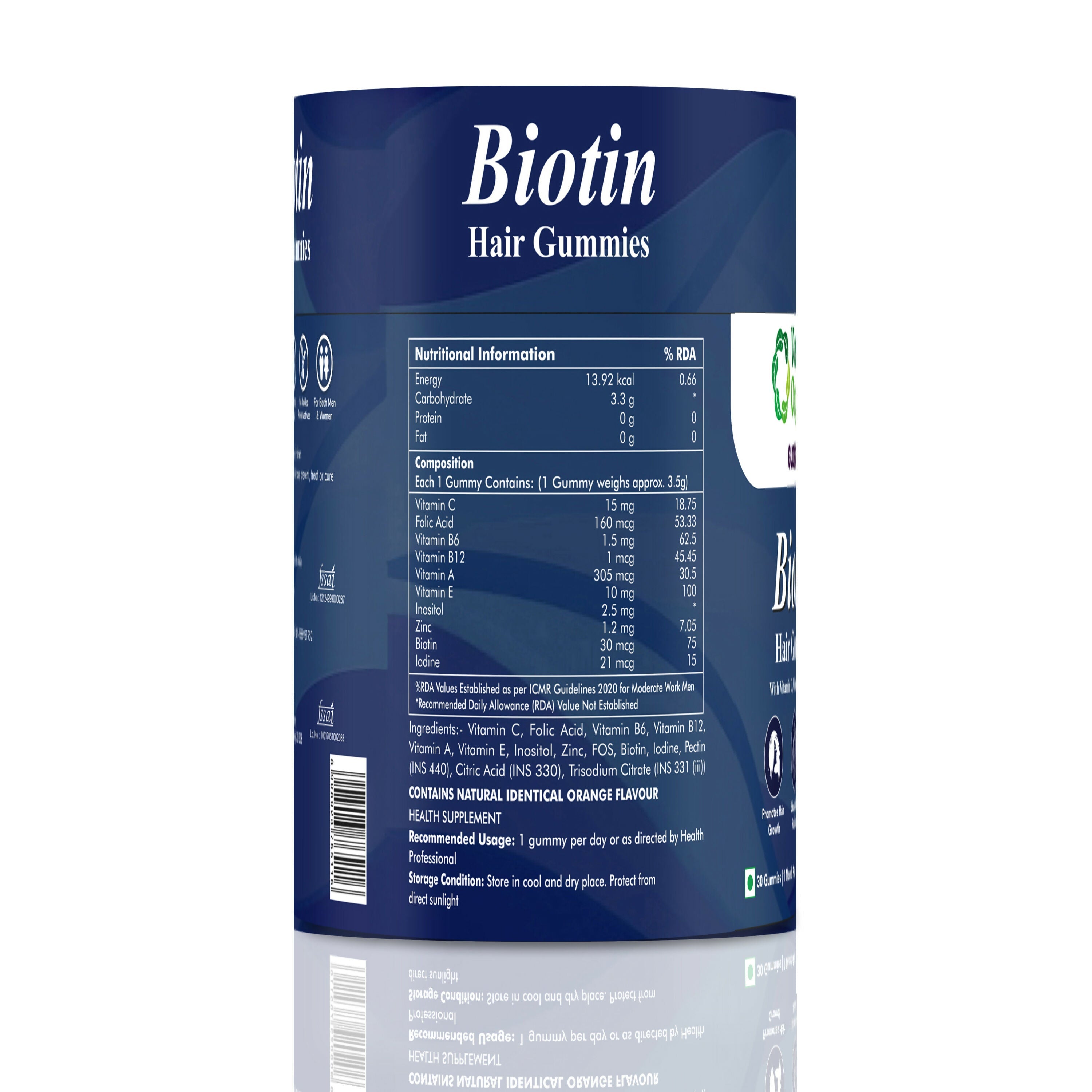 Ventin Organics Glossify Biotin Hair, Skin & Nails Gummies | Grocsy