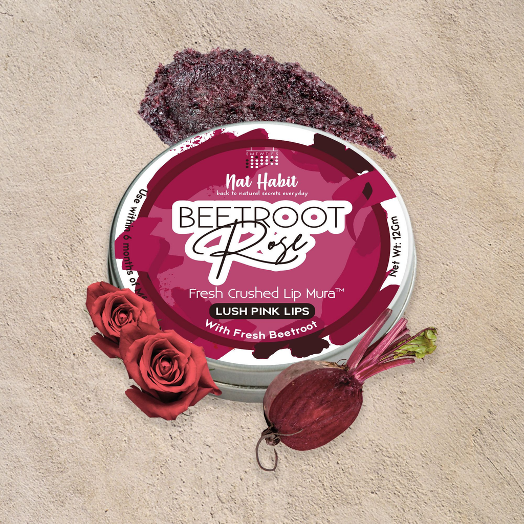 Nat Habit Beetroot Rose Fresh Lip Scrub | Grocsy