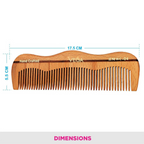Vega Grooming Wooden Hair Comb - Handmade | Grocsy