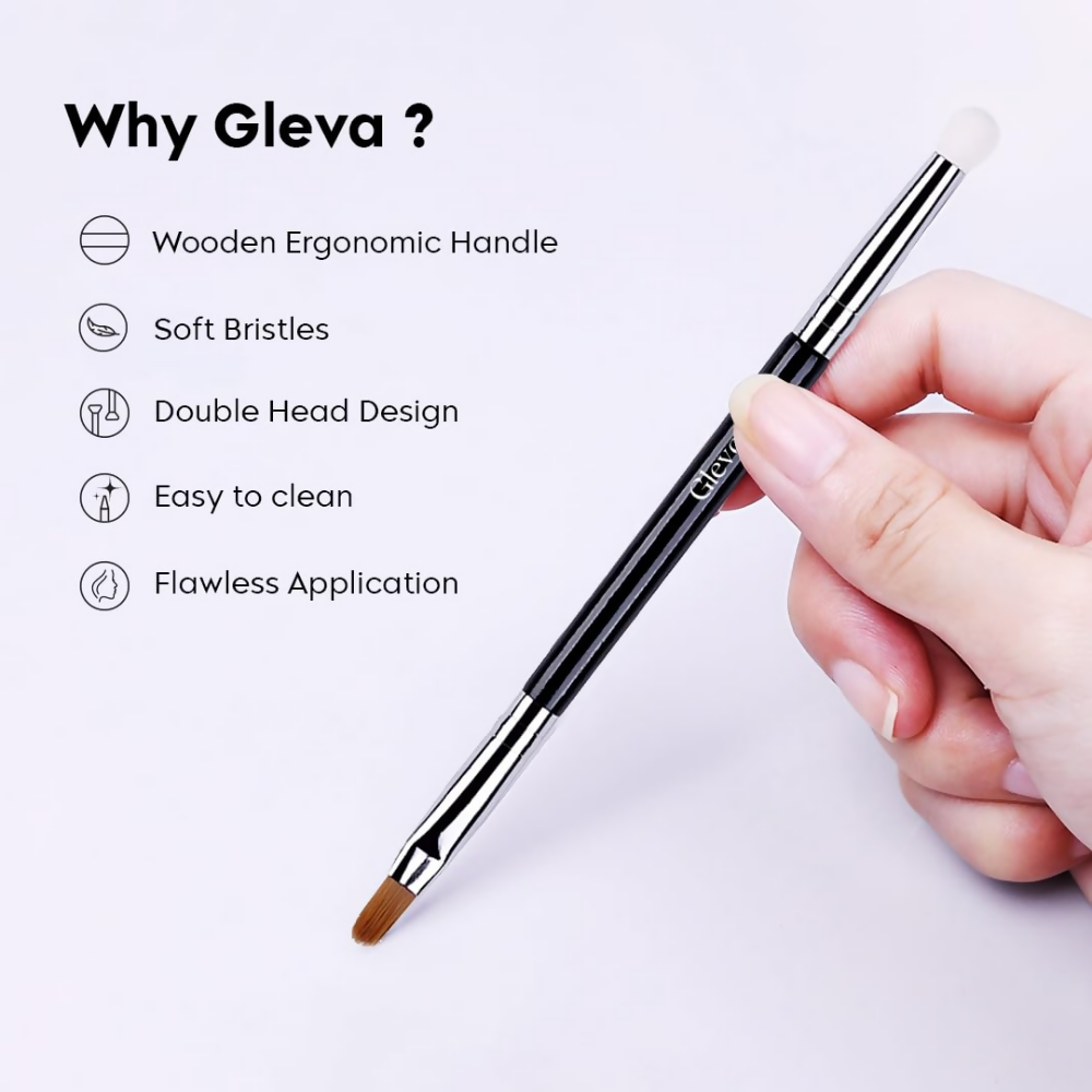Gleva Concealer Brush Under Eye Mini Dual | Grocsy