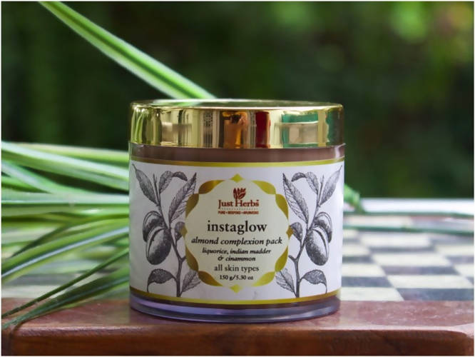 Just Herbs Instaglow Almond Complexion Pack | Grocsy
