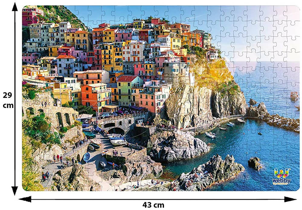 Webby Cinque Terre & Italy Jigsaw Puzzle- 252 Pcs | Grocsy