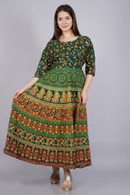Vamika Multicolor Cotton Printed Party/Casual Wear Kurti (GAM12K) | Grocsy