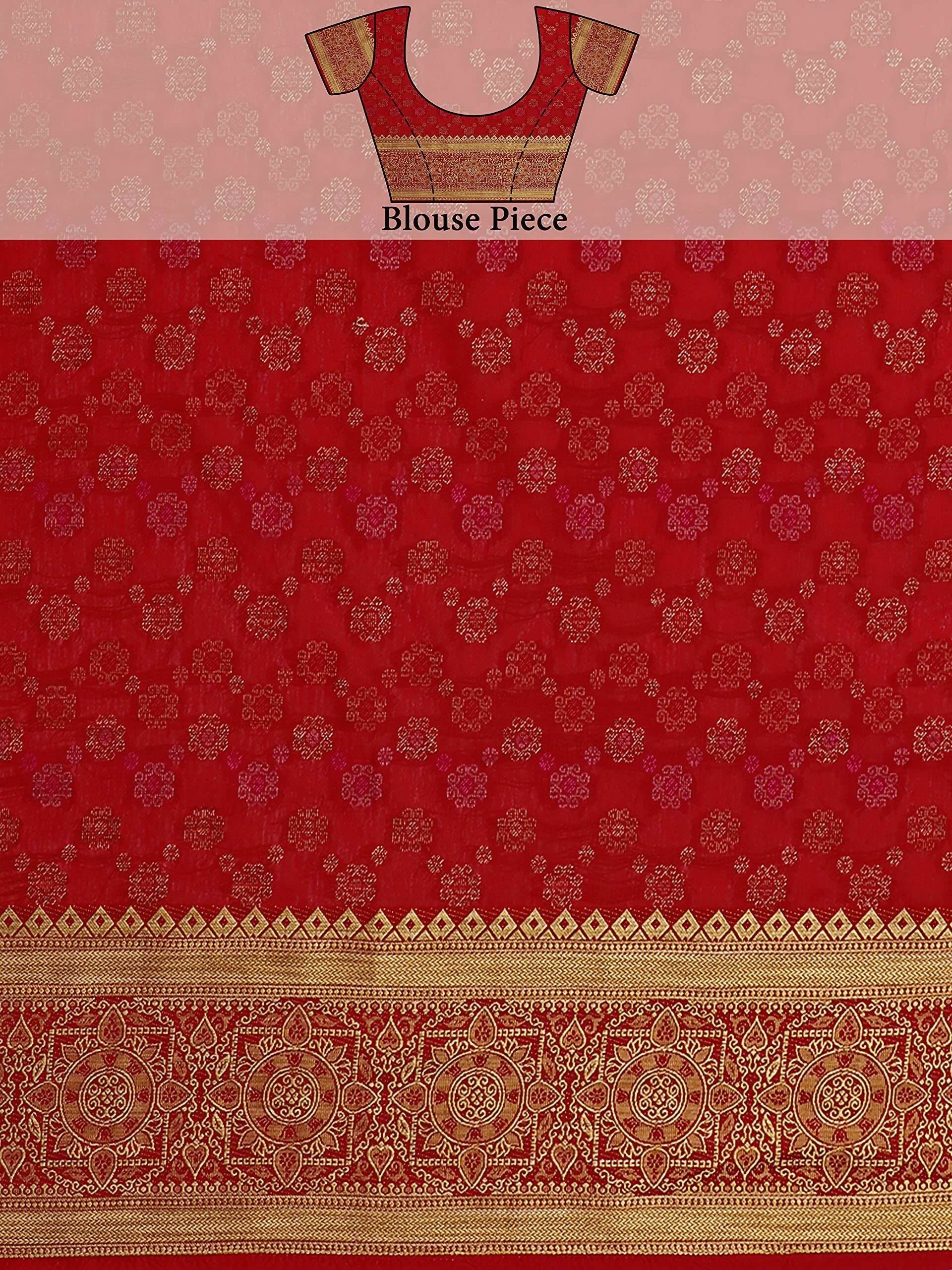 Mimosa Women's Kanjivaram Art Silk Black Saree | Grocsy
