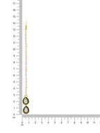 Ruby Raang Green Double Teardrop Kundan Maang Tikka with Meenakari | Grocsy
