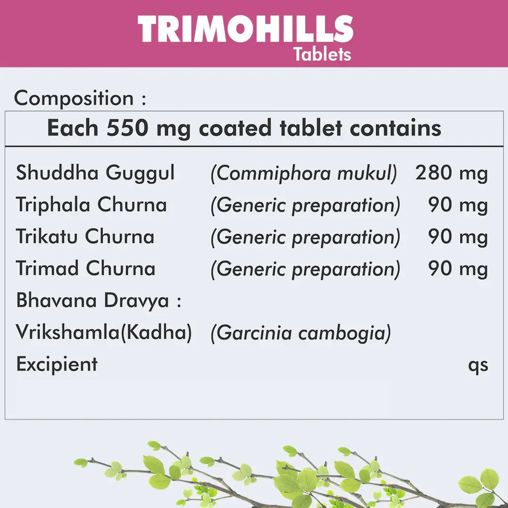 Herbal Hills Ayurveda Trimohills Tablets | Grocsy