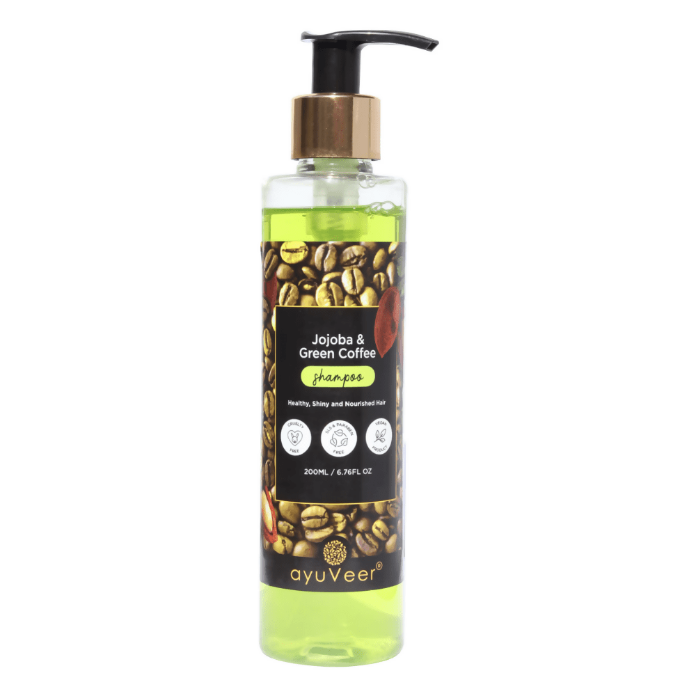 Ayuveer Jojoba & Green Coffee Shampoo | Grocsy