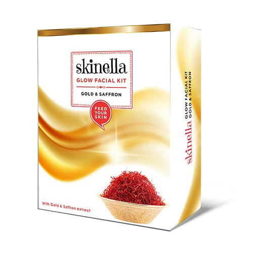 Skinella Gold and Saffron Glow Facial Kit 7 steps | Grocsy
