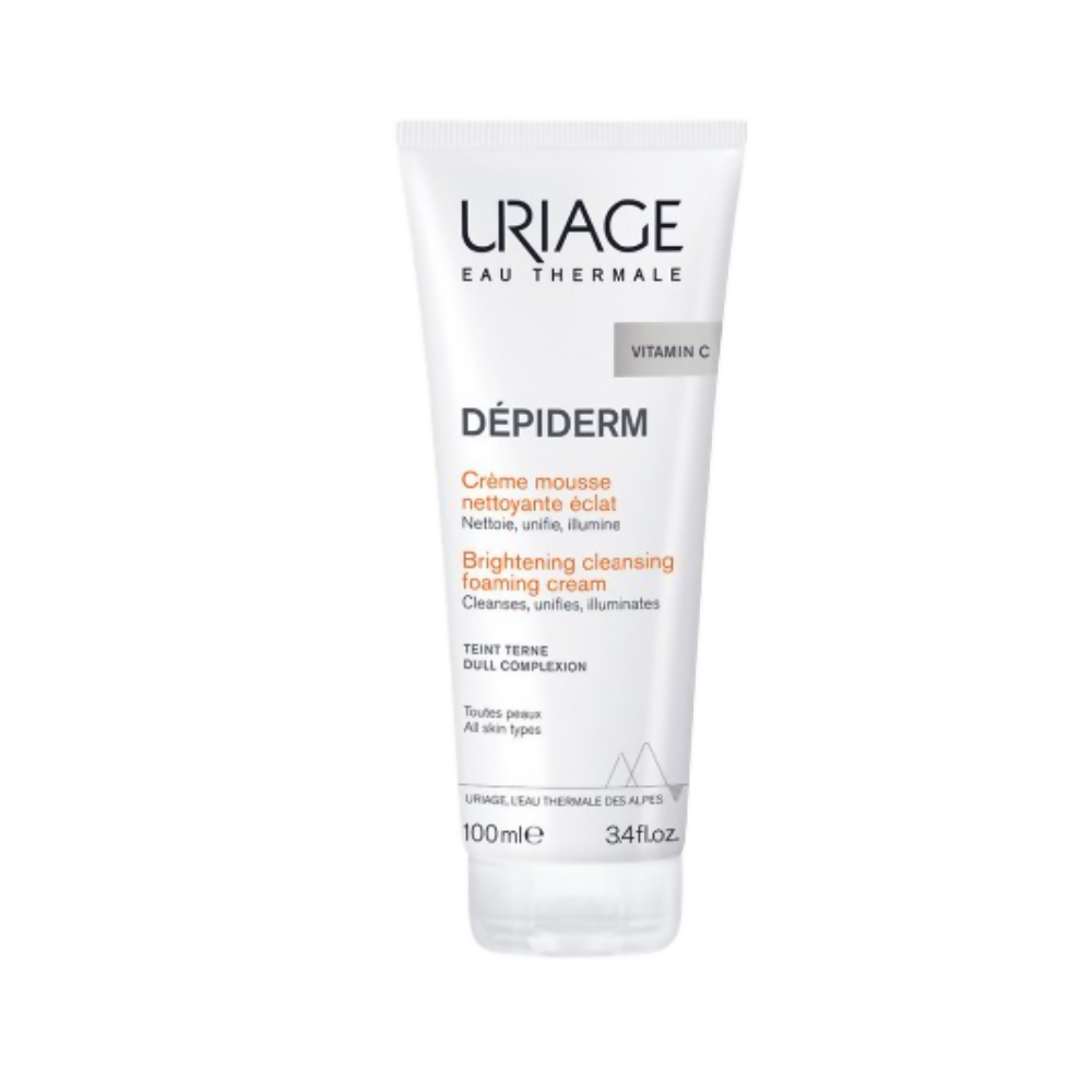 Uriage Depiderm Anti-Dark Spot Brightening Cleansing Foaming Cream With Vitamin C & Niacinamide | Grocsy