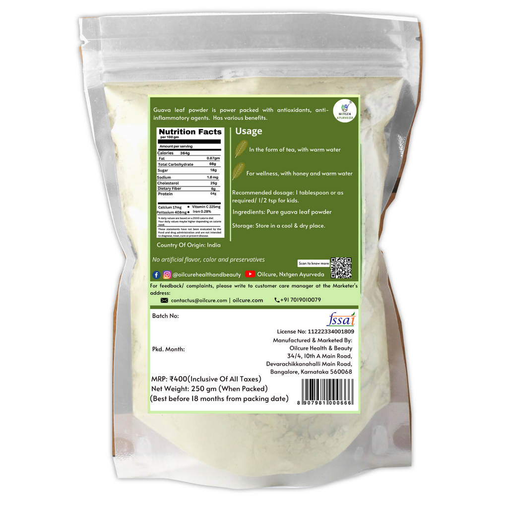 Nxtgen Ayurveda Guava Leaves Powder | Grocsy