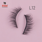 Bronson Professional Eyelash Set 3d False Long And Natural Eye Makeup - L12 | Grocsy