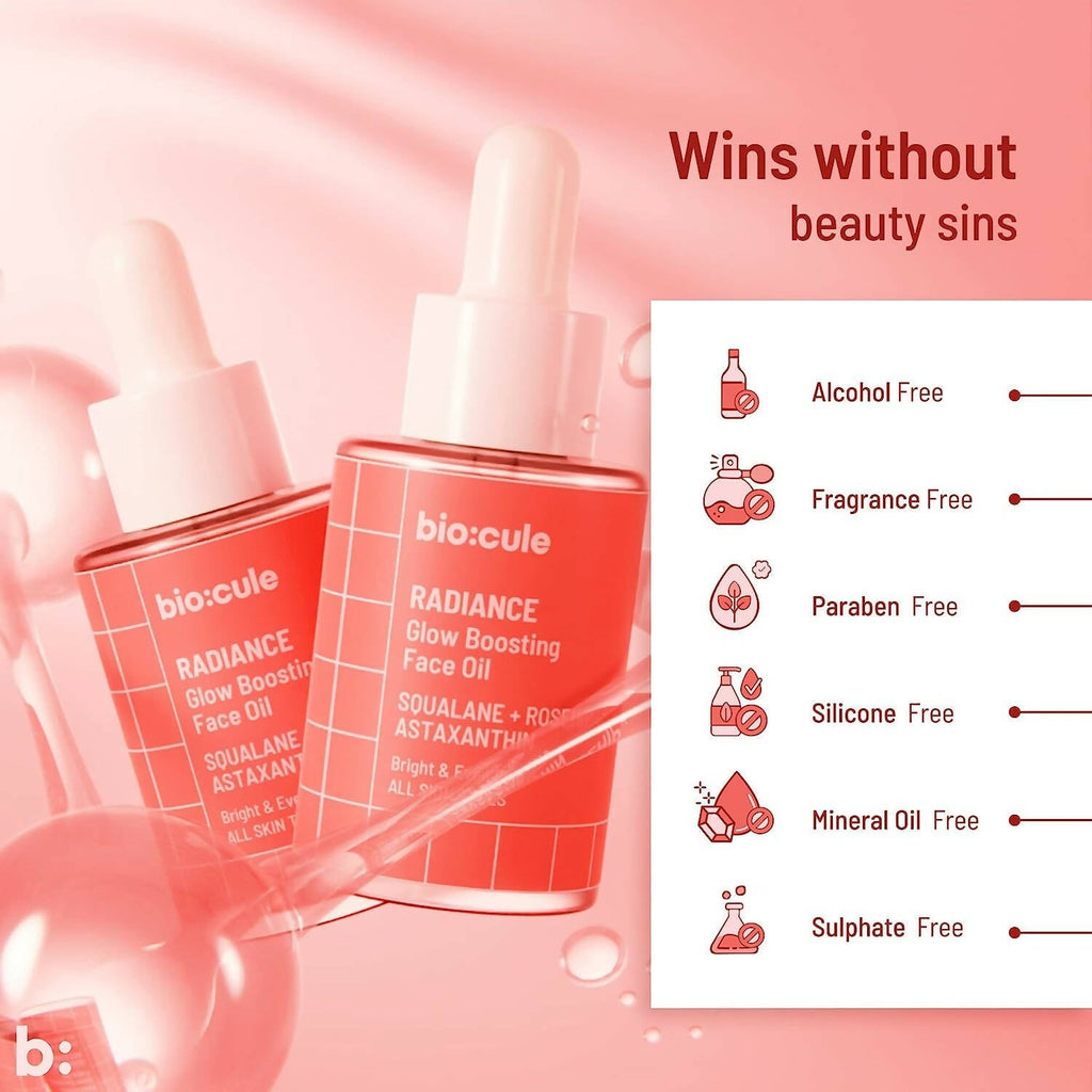 Biocule Radiance Glow Boosting Face Oil | Grocsy