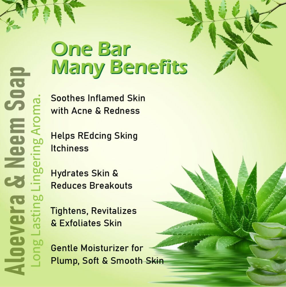 Prakriti Herbal Soap Aloevera and Neem | Grocsy