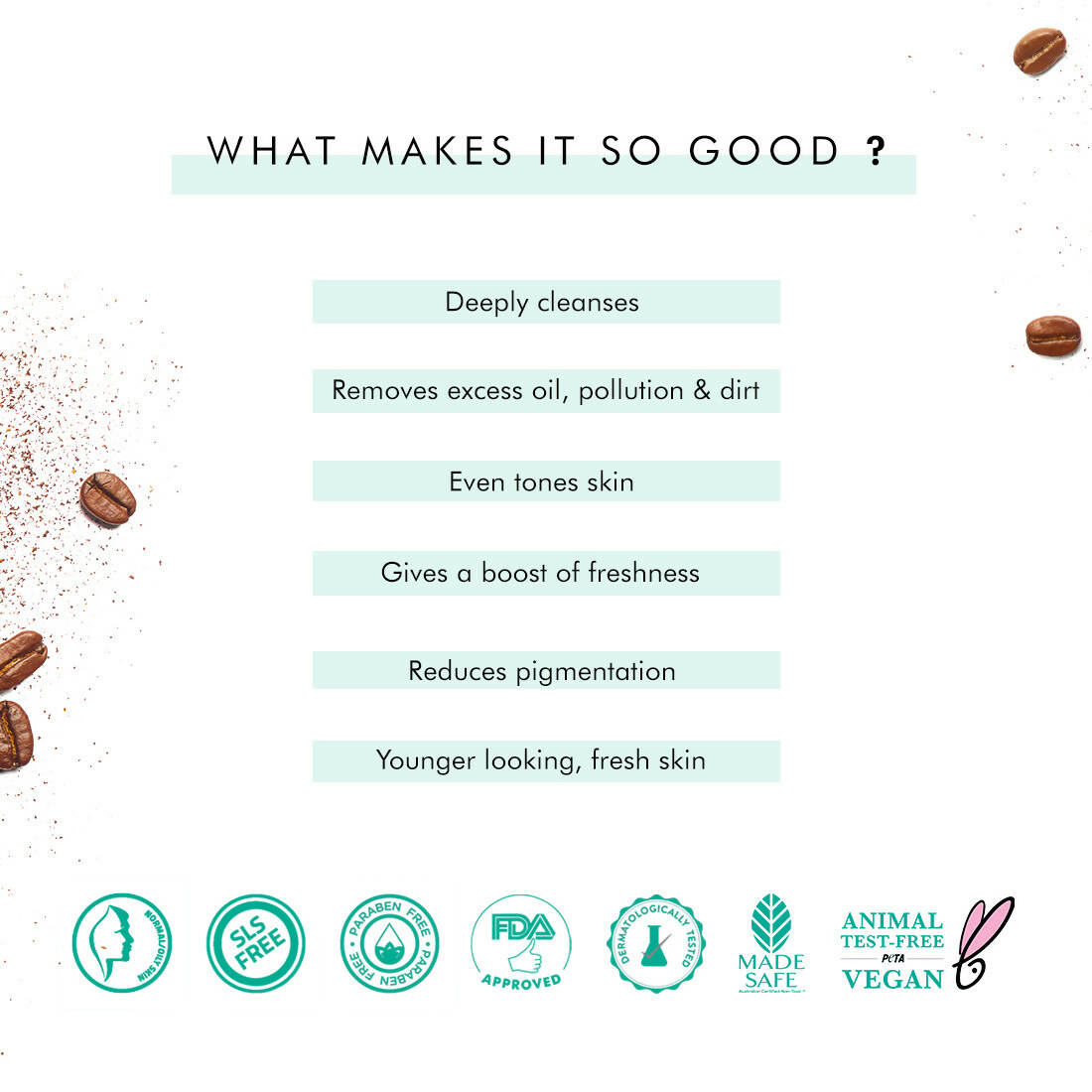 mCaffeine Naked & Raw Coffee Face Wash | Grocsy