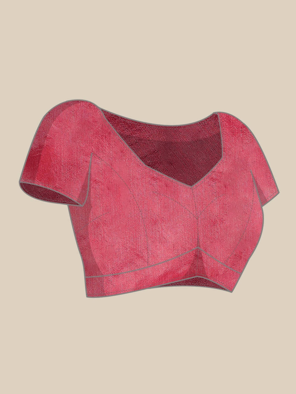 Pink Organza Printed Saree With Blouse Piece - Nivaa | Grocsy