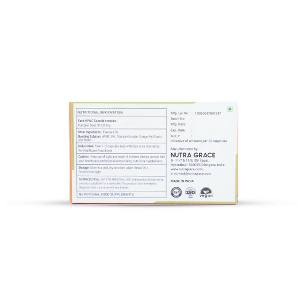 Nutra Grace Pumpkin Seed Oil Capsules | Grocsy