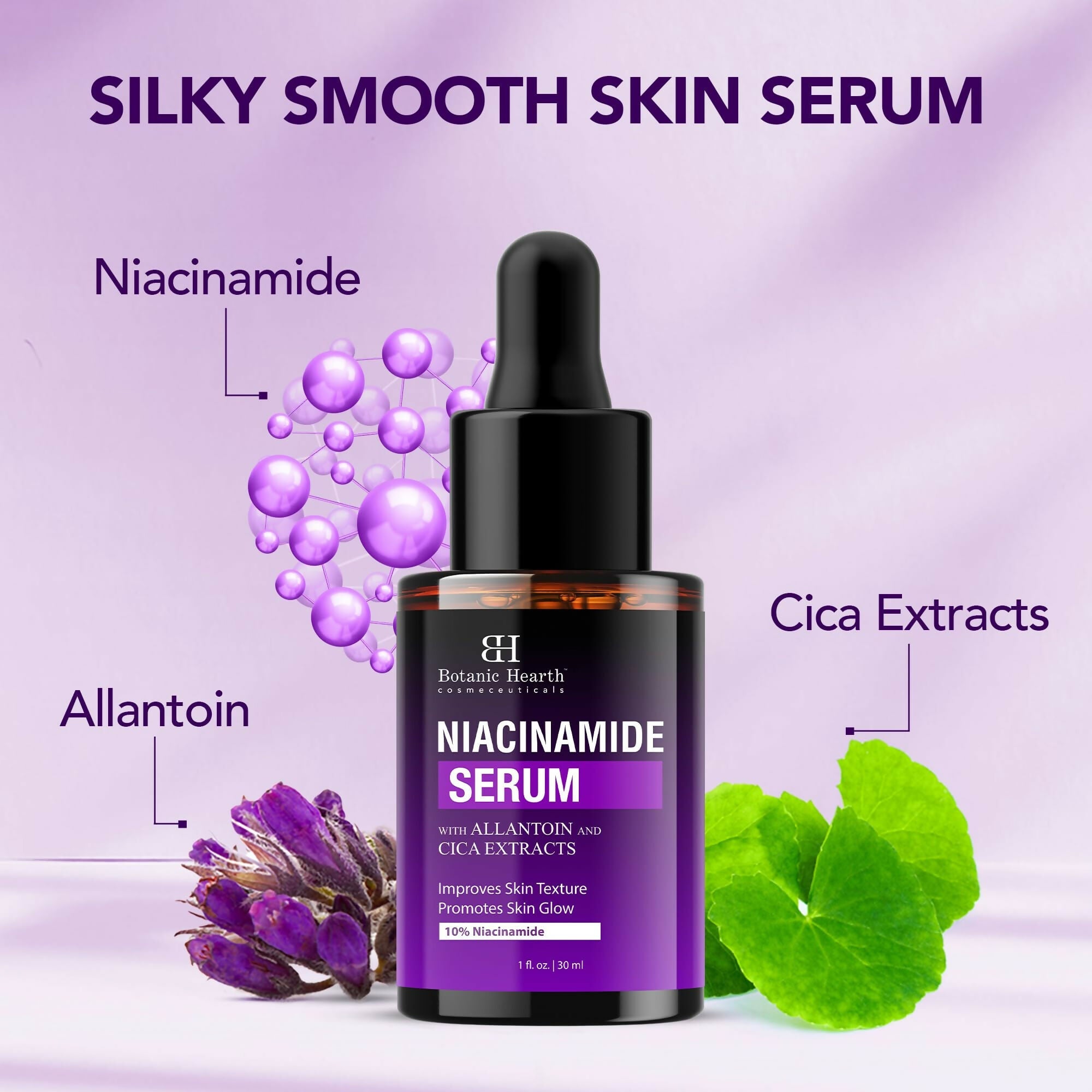 Botanic Hearth 10% Niacinamide Face Serum Minimize Pores, Correct Dark Spots, Even Skin Tone | Grocsy