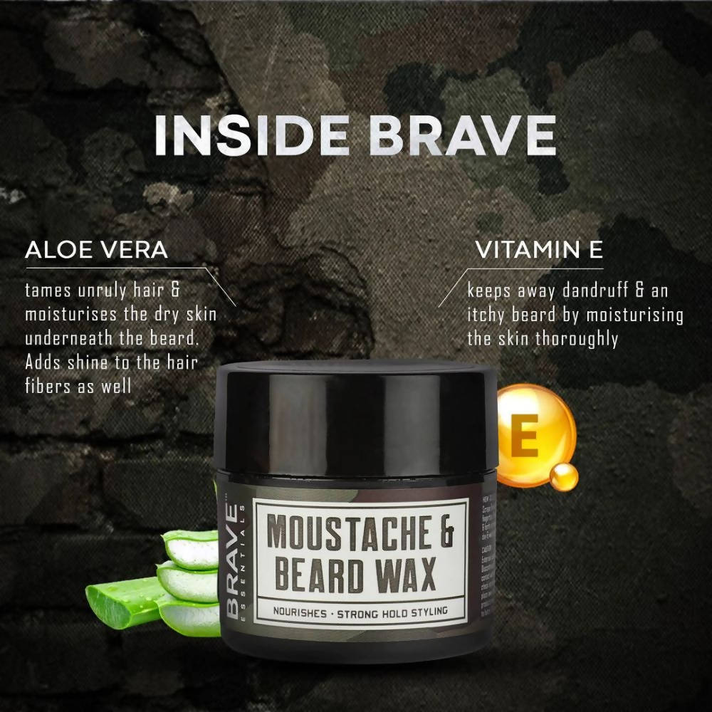 Brave Essentials Beard & Moustache Wax | Grocsy