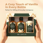 The Love Co. Warm Vanilla Bath & Body Gift Set Kit | Grocsy