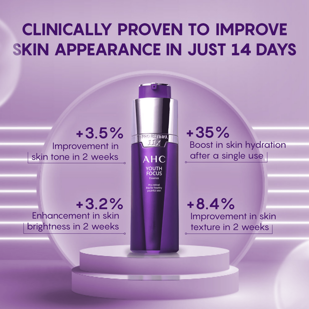 AHC Youth Focus Essence Anti-Aging Facial Essence Serum - Korean skincare | Grocsy