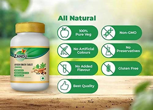 Zandu Ayush Kwath Tablets Immunity Booster Kadha | Grocsy