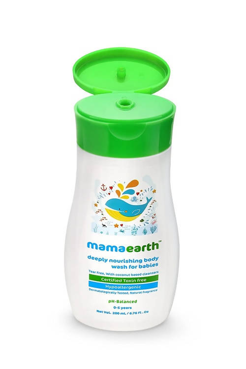 Mamaearth Daily Moisturizing Lotion & Mamaearth Deeply Nourishing Baby Wash For Babies | Grocsy