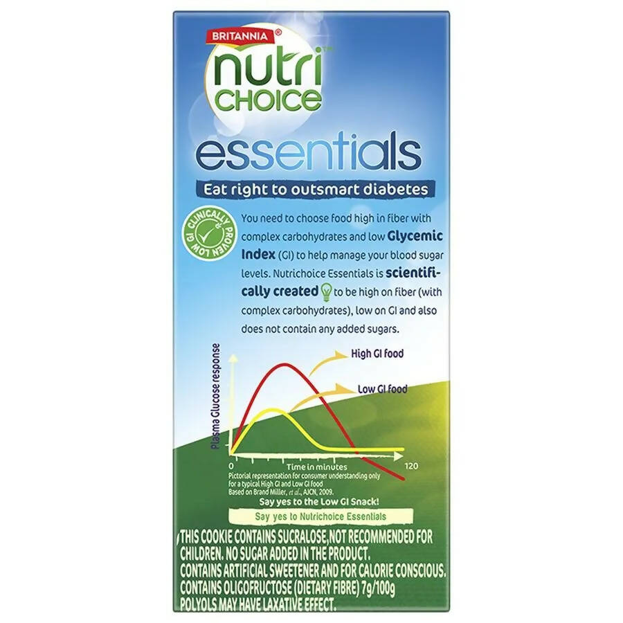 Britannia NutriChoice Essentials Oats Cookies - No Added Sugar | Grocsy