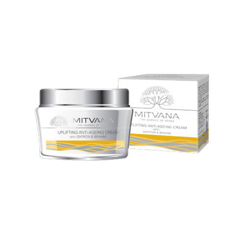 Mitvana Uplifting Anti-Ageing Cream with Saffron & Brahmi | Grocsy