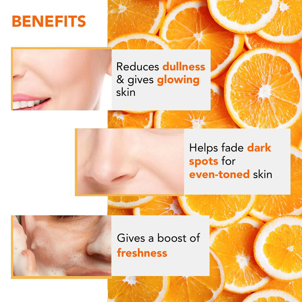 Botanic Hearth Brightening Vitamin C Foaming Face Wash with Papaya & Orange Extracts | Grocsy
