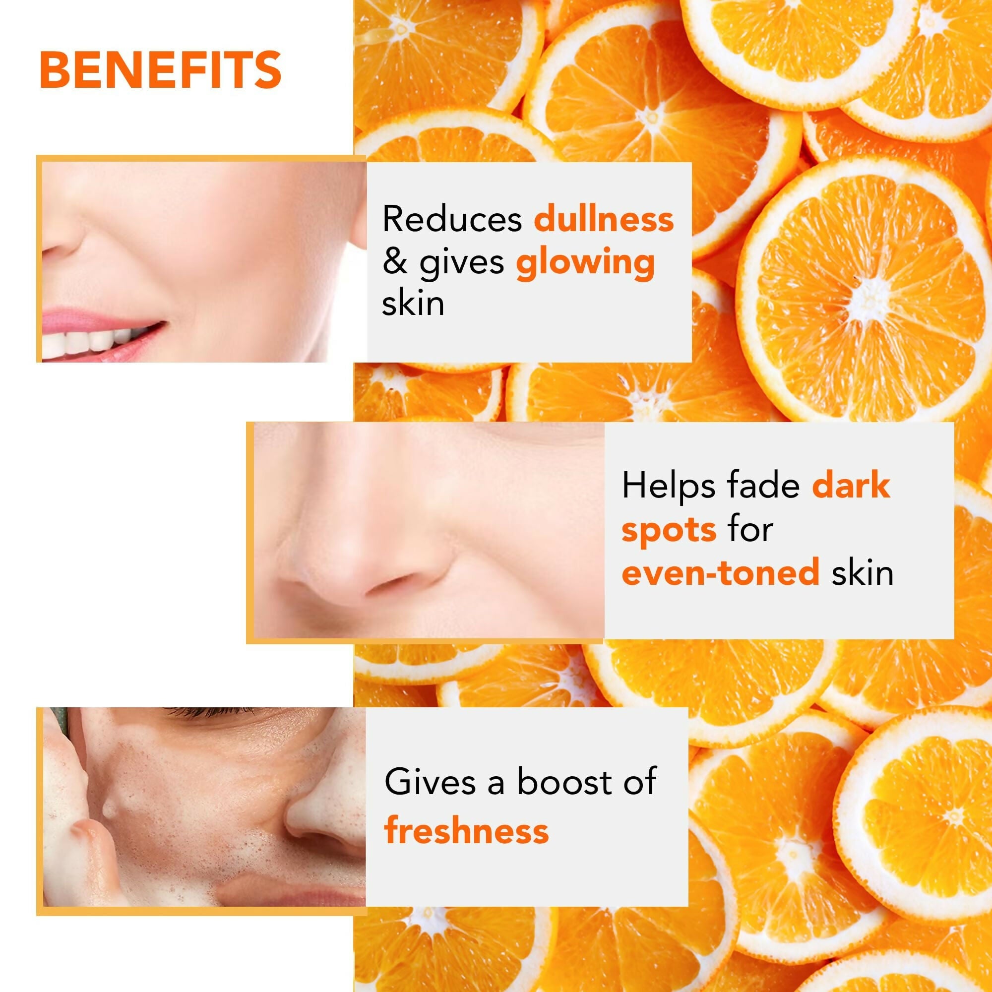 Botanic Hearth Brightening Vitamin C Foaming Face Wash with Papaya & Orange Extracts | Grocsy