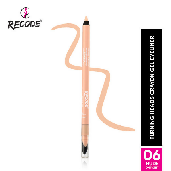 Recode Turning Heads Crayon Gel Eyeliner Cum Kajal Pencil - Nude | Grocsy
