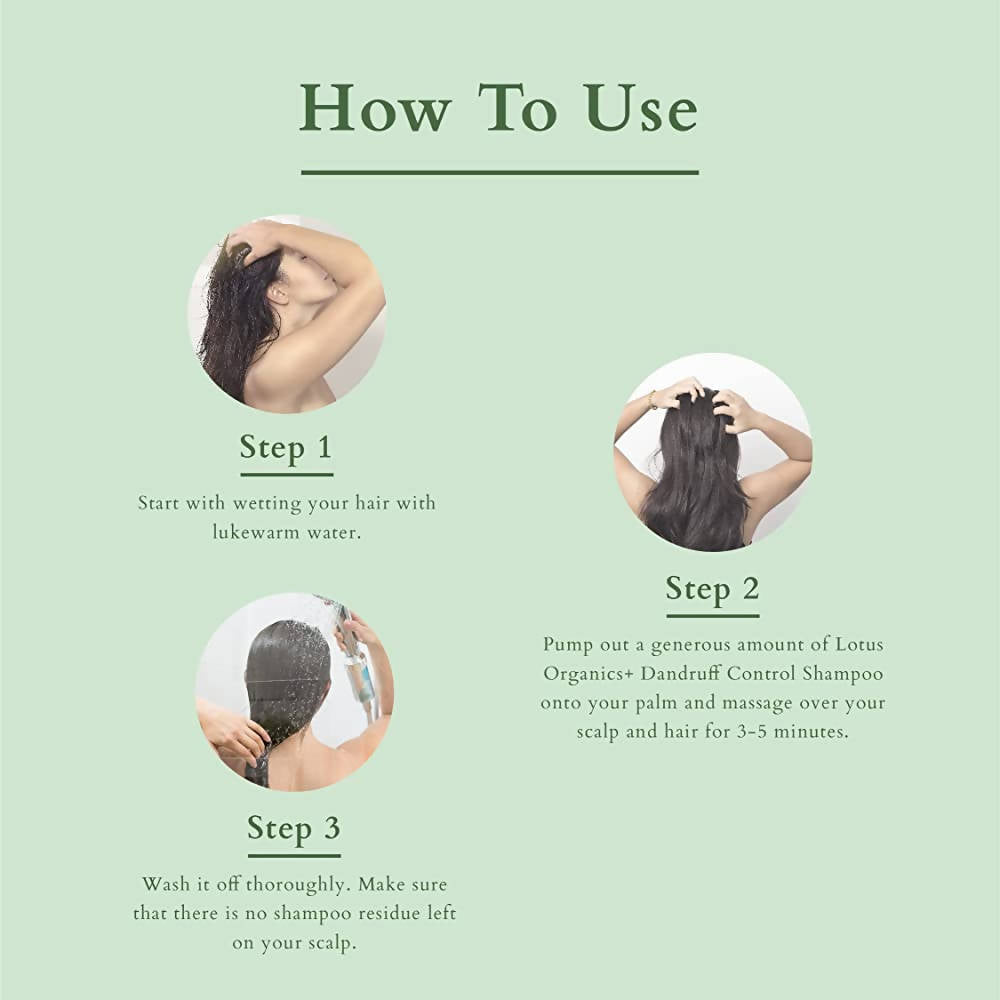 Lotus Organics+ Dandruff Control Shampoo | Grocsy