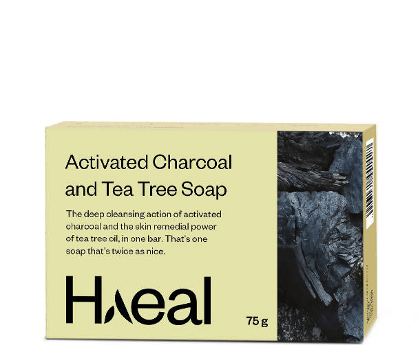 Haeal Activated Charcoal And Tea Tree Soap | Grocsy