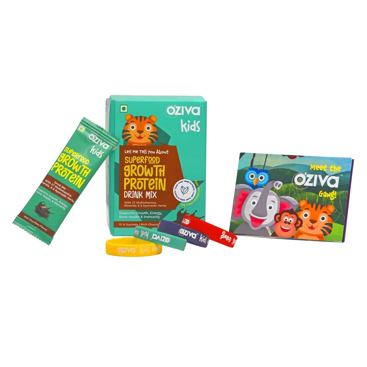 OZiva Kids Superfood Growth Protein Drink Mix | Grocsy