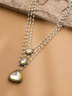 Beaded Layered Kundan Necklaces - Ruby Raang | Grocsy