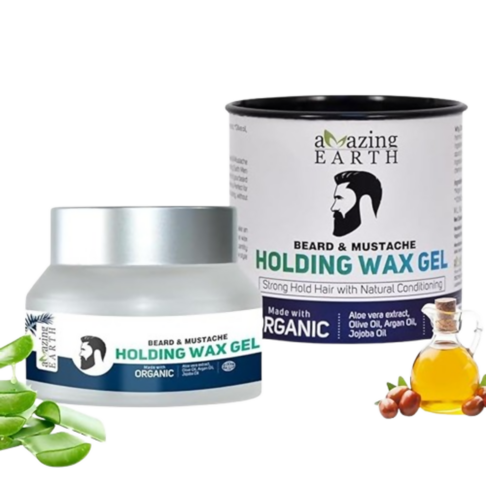 Amazing Earth Certified Organic Beard & Mustache Holding Wax Gel | Grocsy