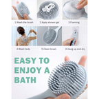 Bronson Professional Back Cleansing Scrubber Silicone Bath Brush | Grocsy