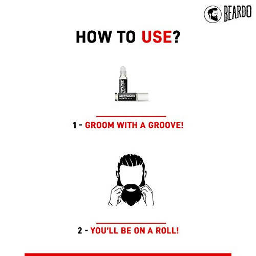 Beardo Mustache Growth Roll on | Grocsy