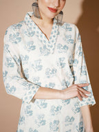 Myshka Women Multi Floral Kurta & Trousers | Grocsy