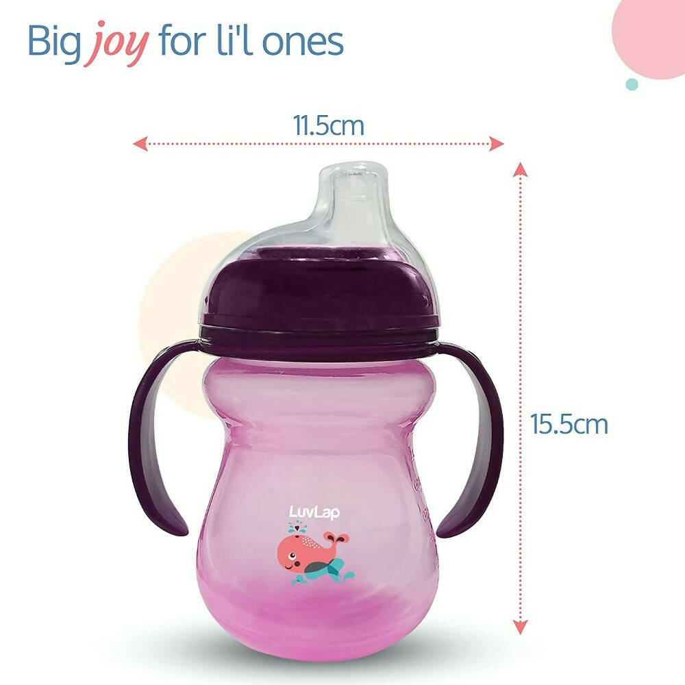 LuvLap Moby Little Spout Sipper for 6m+ (Purple) | Grocsy